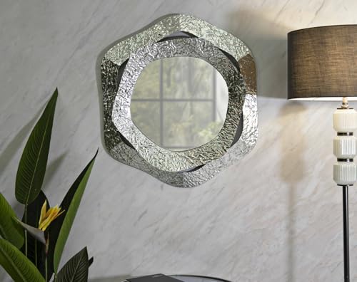 Dmora - Spiegel Abacaxis, Spiegel mit Rahmen, Wanddekorationsartikel, Spiegeldekoration, 66x6 h75 cm, Silber Dmora - Spiegel Abacaxis, Spiegel mit Rahmen, Wanddekorationsartikel, Spiegeldekoration, 66x6 h75 cm, Silber von Dmora