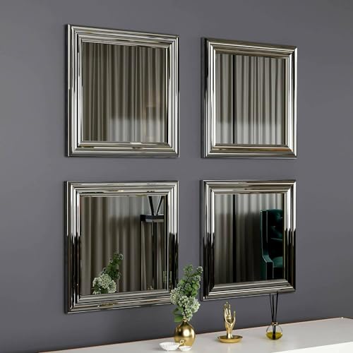 Dmora Spiegel Helion, Spiegel, Wanddekoration, 40 x 3 x 40 cm, Silber Dmora Spiegel Helion, Spiegel, Wanddekoration, 40 x 3 x 40 cm, Silber von Dmora