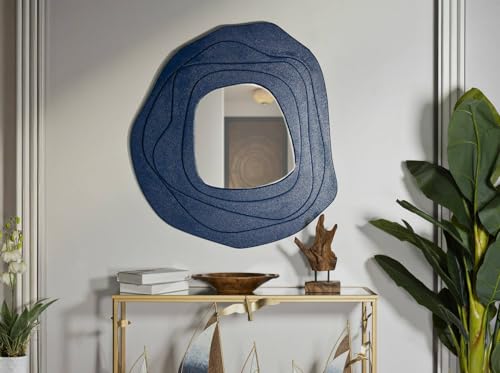 Dmora - Spiegel Piracicaba, Spiegel mit Rahmen, Wanddekorationsartikel, Spiegeldekoration, 90x4 h97 cm, Blau Dmora - Spiegel Piracicaba, Spiegel mit Rahmen, Wanddekorationsartikel, Spiegeldekoration, 90x4 h97 cm, Blau von Dmora