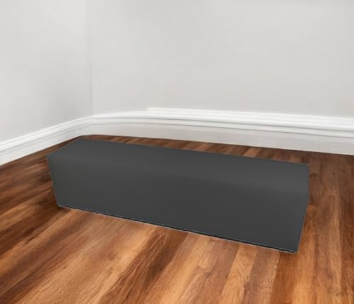 Talamo Italia - Pouf Abra, Mehrzwecksessel, Sitzsack, Hockerhocker, Made in Italy, 180x40 h42 cm, Grau von Talamo Italia