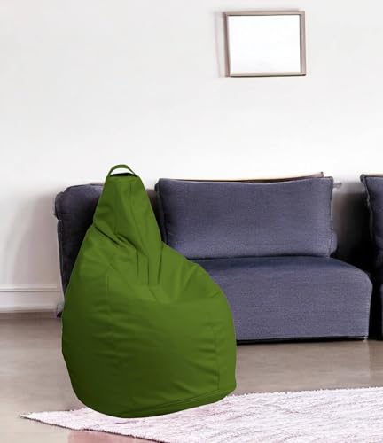 Talamo Italia - Pouf Abdog, Mehrzwecksessel, Sitzsack, Hockerhocker, Made in Italy, 90x90 h120 cm, Grün von Talamo Italia
