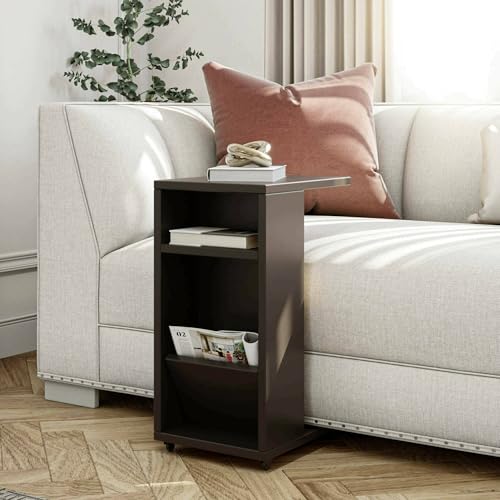 Dmora - Wohnzimmertisch Belel, Niedriger Wohnzimmertisch, Kaffeeregal, Couchtisch für Sofa, 30x40h63 cm, Anthrazit Dmora - Wohnzimmertisch Belel, Niedriger Wohnzimmertisch, Kaffeeregal, Couchtisch für Sofa, 30x40h63 cm, Anthrazit von Dmora