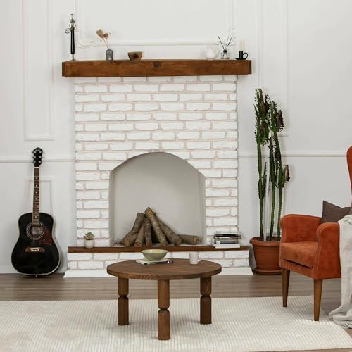 Dmora - Wohnzimmertisch Vesta, Niedriger Wohnzimmertisch, Kaffeeregal, Couchtisch für Sofa, 70x70h40 cm, Nussbaum Dmora - Wohnzimmertisch Vesta, Niedriger Wohnzimmertisch, Kaffeeregal, Couchtisch für Sofa, 70x70h40 cm, Nussbaum von Dmora