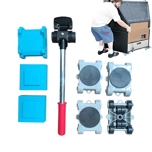 Dmuzsoih Geräteheber, robuster Heber für Möbel, Möbelheber-Werkzeug-Set, Belastung 250 kg, Möbelgleiter für Sofa, Tisch, Kühlschrank, Schrank, Klavier Dmuzsoih Geräteheber, robuster Heber für Möbel, Möbelheber-Werkzeug-Set, Belastung 250 kg, Möbelgleiter für Sofa, Tisch, Kühlschrank, Schrank, Klavier von Dmuzsoih