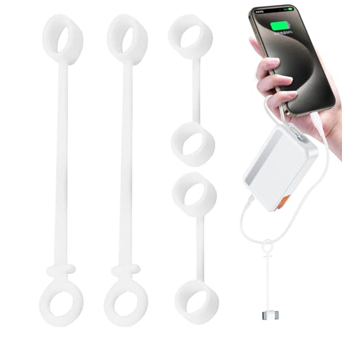 Dmuzsoih Kabeladapter-Halter - 4 Stück Ladeadapter-Halter,Verliergeschützte Silikone Kabeladapter Hülle für Reise Zuhause Auto Tasche Rucksack Dmuzsoih Kabeladapter-Halter - 4 Stück Ladeadapter-Halter,Verliergeschützte Silikone Kabeladapter Hülle für Reise Zuhause Auto Tasche Rucksack von Dmuzsoih