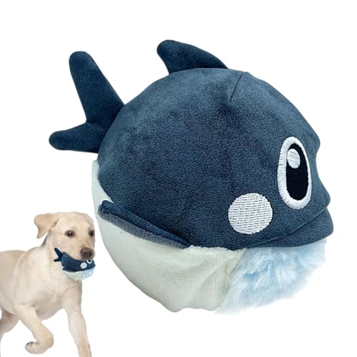 Dmuzsoih Quietschende Hundespielzeuge Für Starke Kauer | Hai Beißspielzeug Kauspielzeug,Interaktiv Abnehmbar Unzerstörbar Quietschend Beißspielzeug Für Welpen Alle Rassen Aggressive Kauer,Für von Dmuzsoih