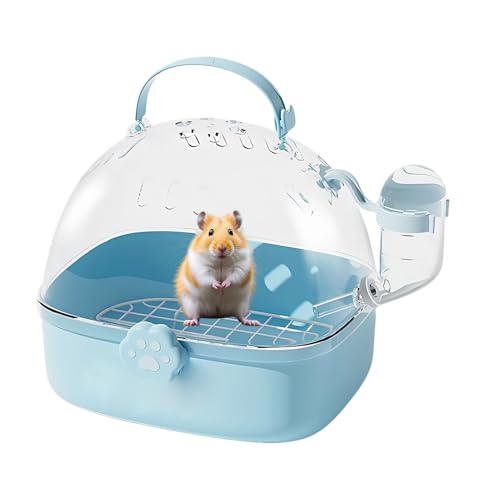 Dmuzsoih Vogeltransportbox | PVC Reisekäfig Für Hamster Mit Trinkflasche | Atmungsaktive Tier Transportbox Für Nymphensittiche Chinchillas Unzertrennliche Wellensittiche | Sperling Igel Sittiche Und von Dmuzsoih
