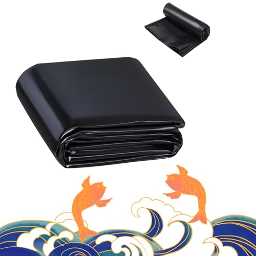 Dnowegas poolfolie 5X6m Wassergärten, epdm teichfolie silofolie baufolie extra stark Schwimmteich Folie Gartenteich Teichplane für Fischteiche, Brunnen, Wassergarten und Wasserfall von Dnowegas