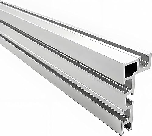 75 Typ T Nut Gehrungsschiene, 1200MM T Track Schiene Schienenbefestigung Aluminiumlegierung T-Nut Führungsschiene, DIY T-Nut Gehrungsschienenlehre, für Tischsägen,Holzbearbeitungstische von Dnoyevvs