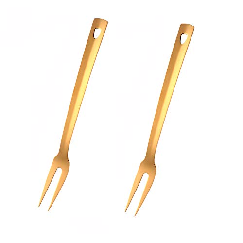 Do Buy Gold Fleischgabel aus Edelstahl Lange Vorlegegabel Länge 31 cm Meat Forks Aufschnittgabel Serviergabel Set 2 teiliges Küchenutensilien von Do Buy