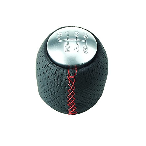 DoLED LEDER Schaltknauf Schalthebel + Kappe rote Naht 6 Gang Ersatzteil von Do!LED