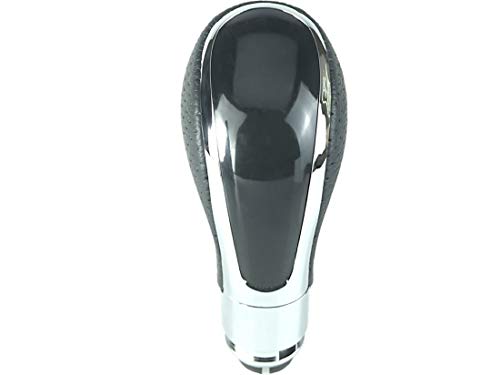 DoLED SCHALTKNAUF AUTOMATIKGETRIEBE im Chrom Look/Leder mit glattem Kunststoffteil kompatibel/Ersatzteil für Insignia Astra J Zafira C von Do!LED