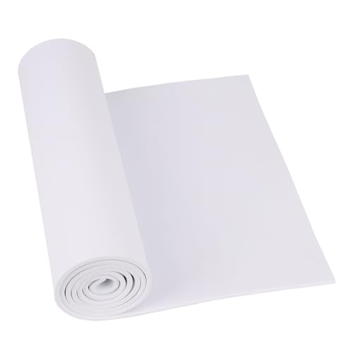 Do²ping Weiß Eva Foam 6mm, EVA Schaumstoff für Cosplay, 35.5x124.5cm mit hoher Dichte 86kg/m3 Eva Schaumstoffplatte für Kunsthandwerk Kostüm DIY Projekt (6mm Weiß) von Do²ping