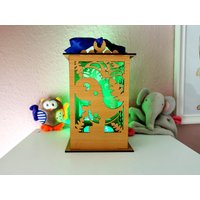 Baby Geschenk Dino Junge Personalisiert Led von DoDoDeko