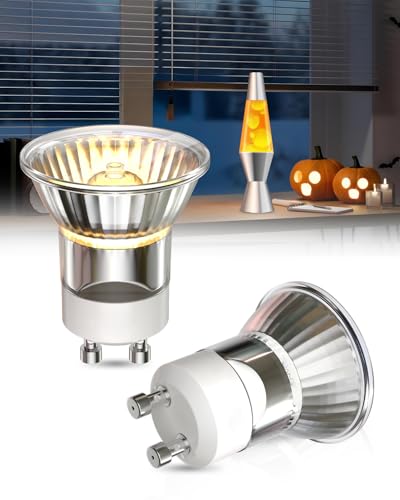 DoRight 28W GU10 Lavalampe Glühbirne, Mini MR11 Halogen Reflektor Leuchtmittel Warmweiß 2800K 200lm Dimmbare Halogenbirnen für Lavalampe Kerzenwärmer Lampe - 2er Pack von DoRight