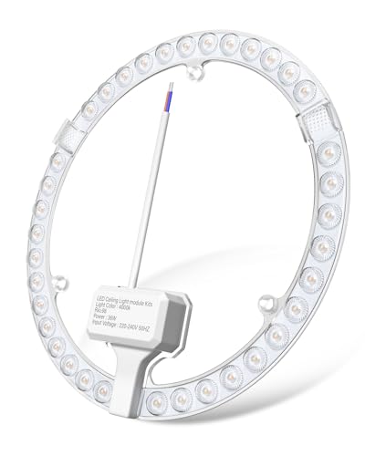 DoRight 36W LED Modul UmrüStsatz für Deckenleuchten Natürliches Weiß 4000K Geeignet für Deckenleuchtengehäuse aus Eisen CRI 98+ für Küche, Wohnzimmer, Einkaufszentrum 220V von DoRight