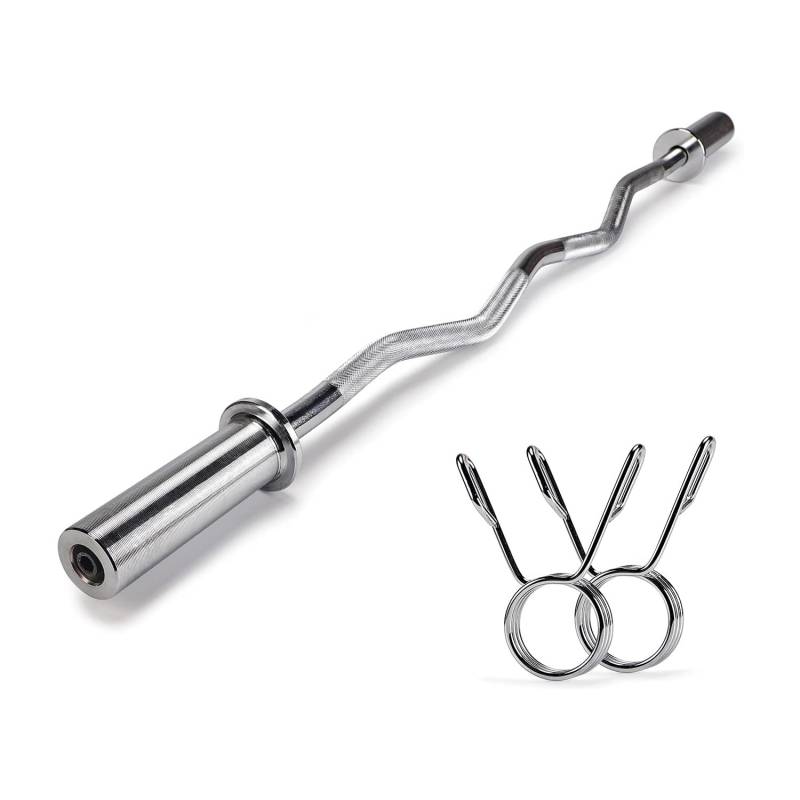 Curlstange - Gebogene Hantelstange aus Gusseisen von #DoYourFitness