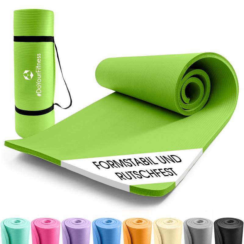 Fitness- und Gymnastikmatte - 183 x 61 x 1,5 cm - Grün von #DoYourFitness