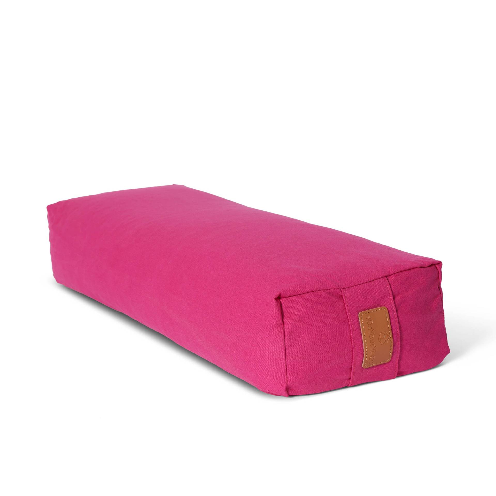 Yoga-Bolster Paravati - gefüllt mit Bio-Dinkelspelz - 67 x 22 x 13 cm - Pink von #DoYourYoga