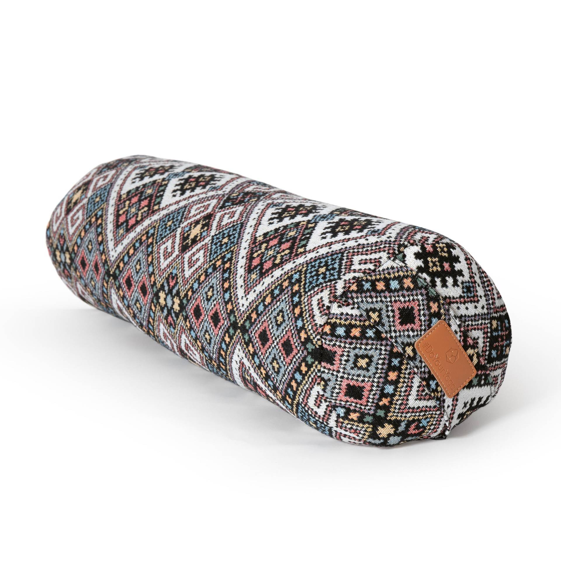 Yoga-Bolster Tarik - gefüllt mit Bio-Buchweizenschalen - 68 x 22 x 22 cm - Style 13 von #DoYourYoga