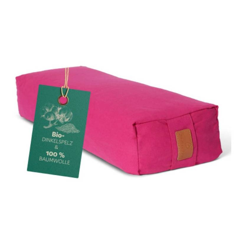 #DoYourYoga Yogakissen Yoga Bolster Paravati, gefüllt mit Bio-Buchweizenschalen,Yogakissen 67x22x13cm von #DoYourYoga