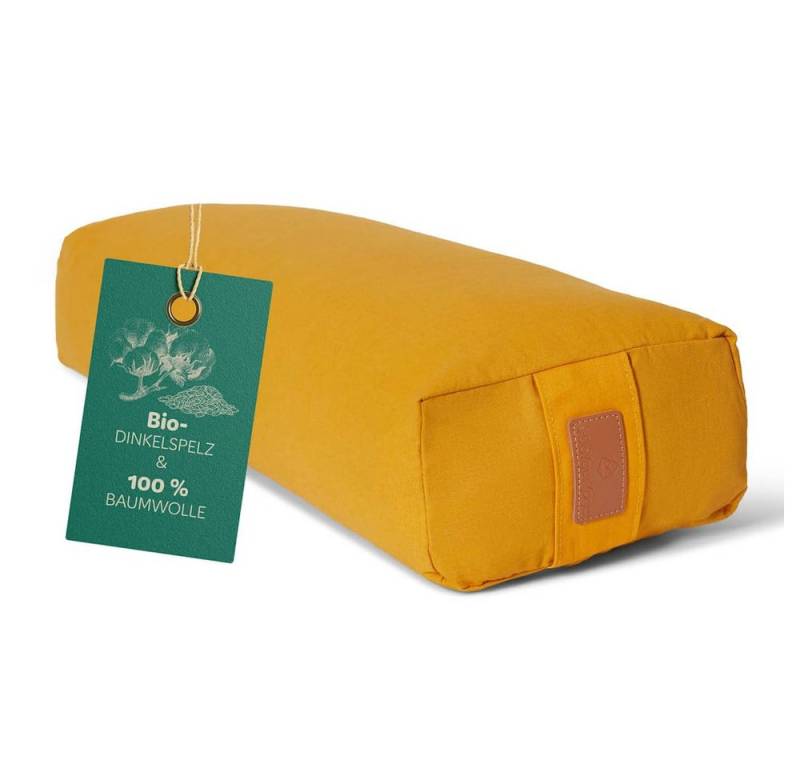 #DoYourYoga Yogakissen Yoga Bolster Paravati, gefüllt mit Bio-Buchweizenschalen,Yogakissen 67x22x13cm von #DoYourYoga