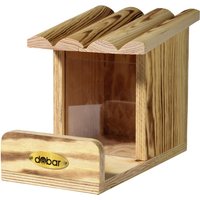 DOBAR Eichhörnchen-Futterhaus, Holz, braun, für Eichhörnchen DOBAR Eichhörnchen-Futterhaus, Holz, braun, für Eichhörnchen von Dobar