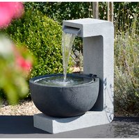 DOBAR Gartenbrunnen, mit runder Schale, BxHxL: 44 x 65 x 52 cm, Polyresin - grau DOBAR Gartenbrunnen, mit runder Schale, BxHxL: 44 x 65 x 52 cm, Polyresin - grau von Dobar