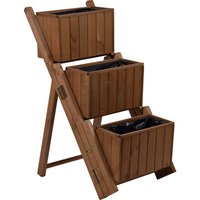 DOBAR Pflanzentreppe, BxHxL: 41 cm x 85 cm x 55 cm, Holz - braun DOBAR Pflanzentreppe, BxHxL: 41 cm x 85 cm x 55 cm, Holz - braun von Dobar