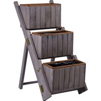 DOBAR Pflanzentreppe, BxHxL: 41 cm x 85 cm x 55 cm, Holz - grau DOBAR Pflanzentreppe, BxHxL: 41 cm x 85 cm x 55 cm, Holz - grau von Dobar