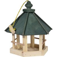 DOBAR Vogelfutterhaus, Holz, grün, für Wildvögel - gruen von Dobar