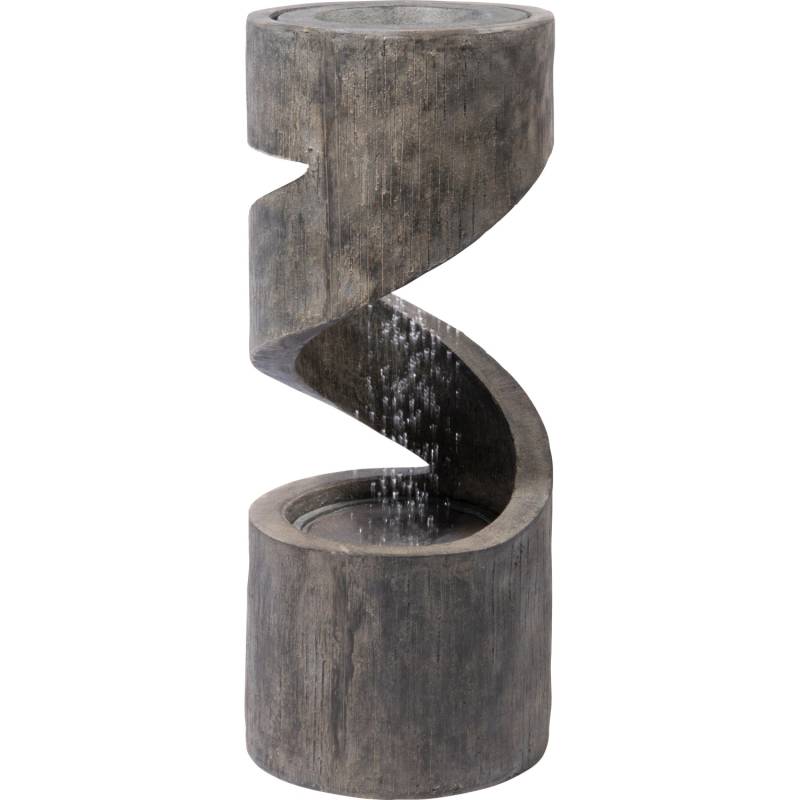 Dobar Design-Gartenbrunnen XL Spiralförmig inkl. Pumpe und LED von Dobar