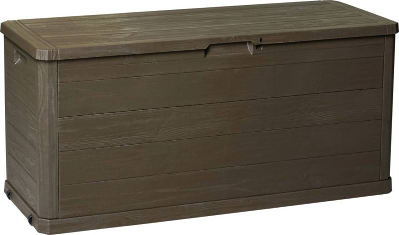 Dobar Gartentruhe aus Kunststoff braun 117 x 45 x 56 cm von Dobar