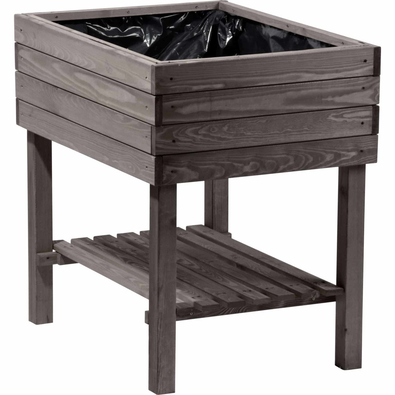 Dobar Hochbeet mit Ablageboden 80 x 58 x 80 cm, Anthrazit von Dobar