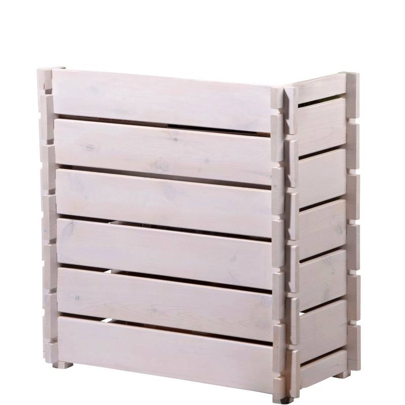 Dobar Hochbeet mit Stecksystem Kiefer Weiß  37 cm x 79 cm x 79 cm FSC® von Dobar