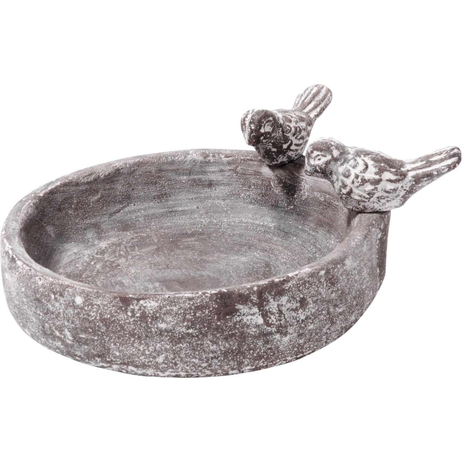 Dobar Klassische Vogeltränke Pool-Oase 18 cm x 18 cm x 4,5 cm Grau von Dobar