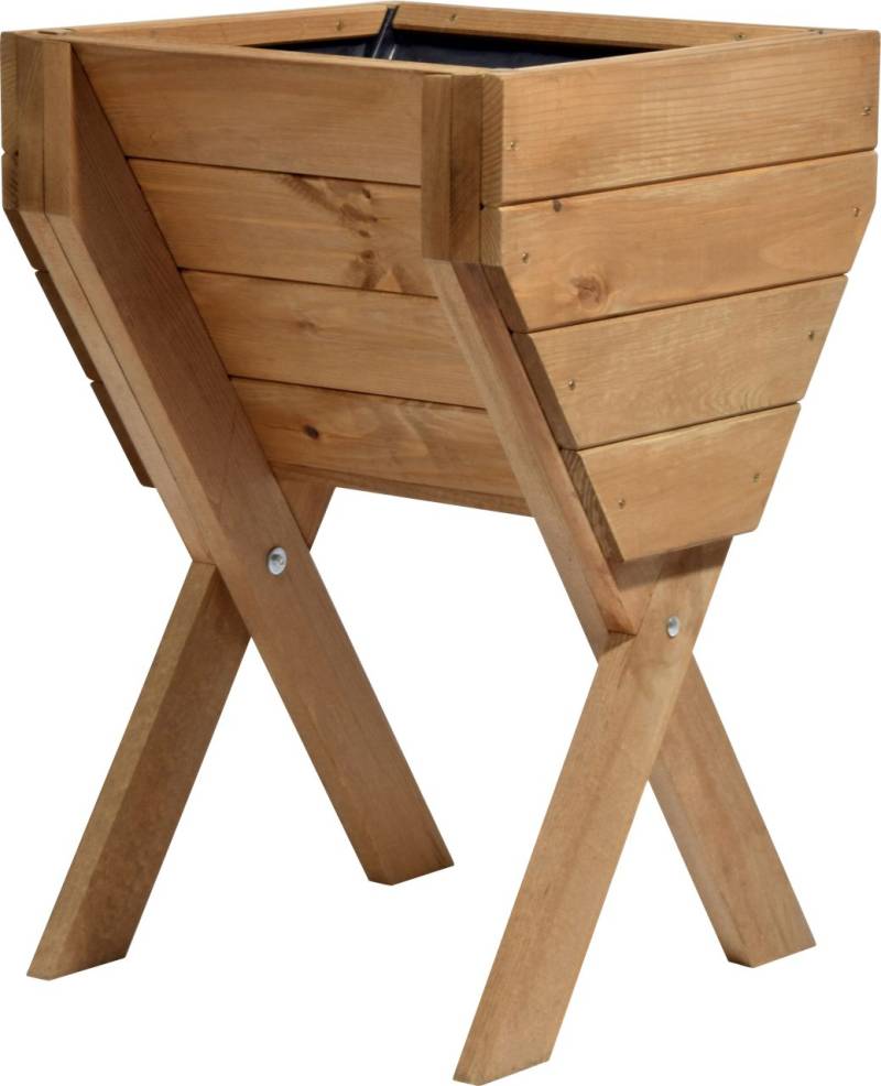 Dobar Kleines Hochbeet inkl. Pflanzfolie 39 x 40 x 61 cm von Dobar