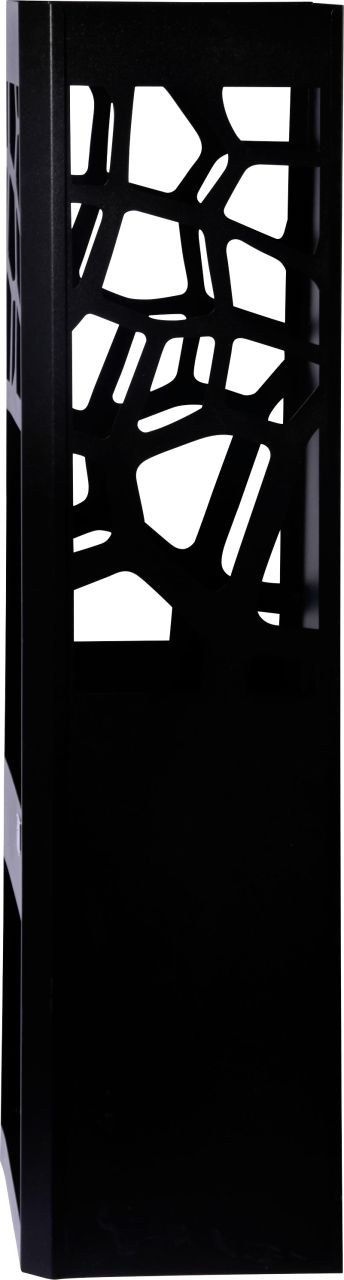 Dobar Metall-Gartenkamin mit Stauraum schwarz 48 x 30,5 x 124 cm von Dobar