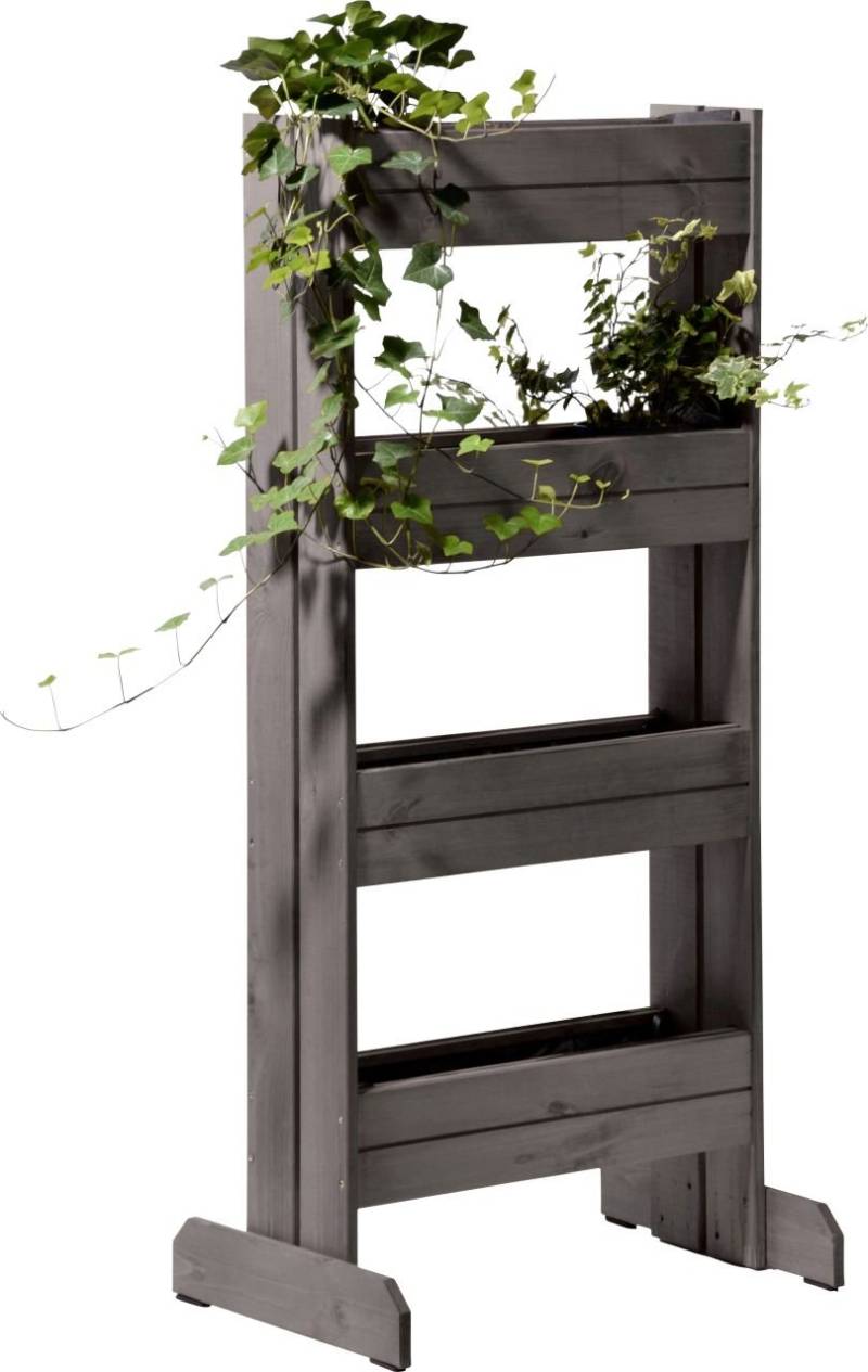 Dobar Vertikalbeet 4 Pflanzkästen anthrazit 55 x 40 x 125 cm von Dobar