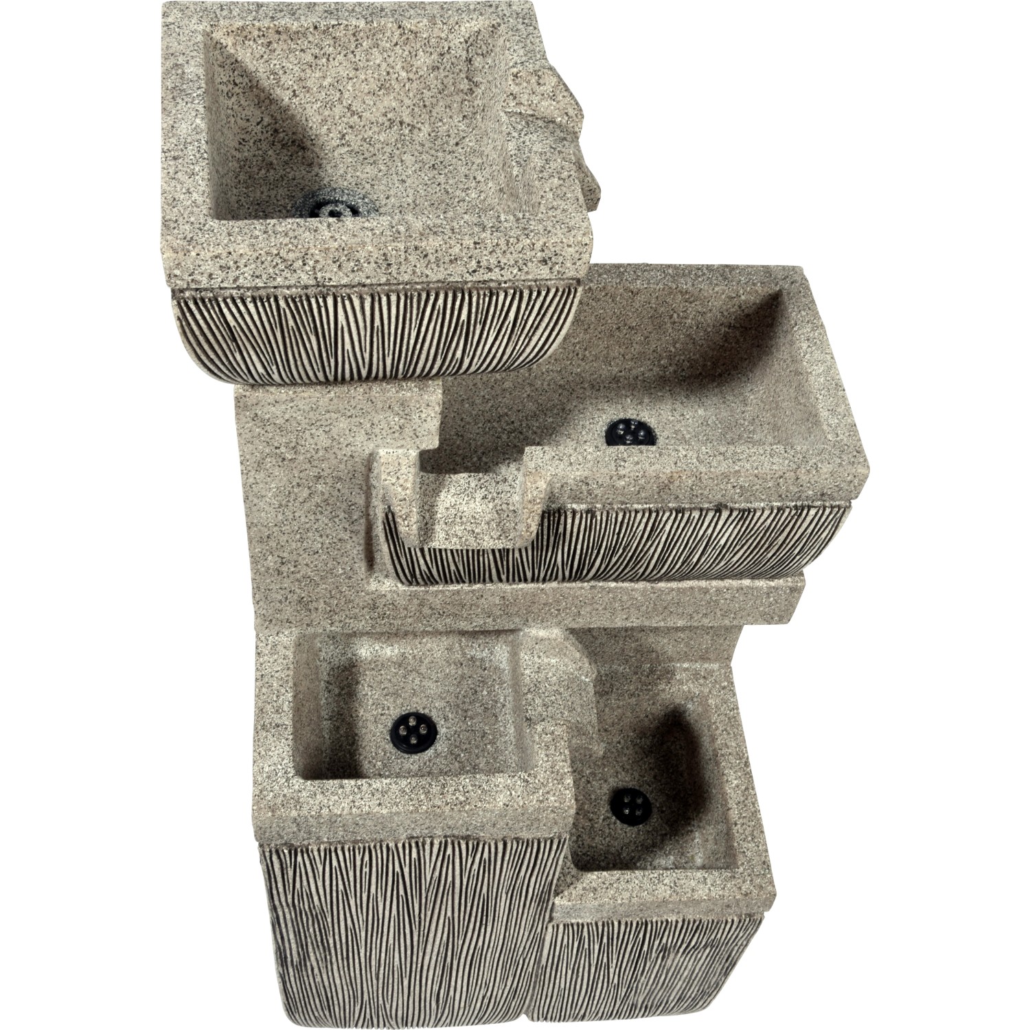 Großer Design-Gartenbrunnen mit 4 Stufen 38,7 cm x 32,3 cm x 80,3 cm von Dobar