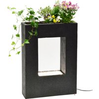 Großer Design-Gartenbrunnen mit LED´s rechteckig von Dobar
