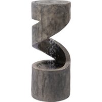 Spiralförmiger Design-Gartenbrunnen mit LED´s von Dobar