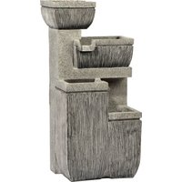 Großer Design-Gartenbrunnen mit LED´s Etappen von Dobar