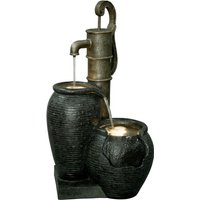 dobar Großer Design-Gartenbrunnen mit Zier-Handpumpe von Dobar