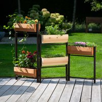 dobar Hochbeet "Vertikalbeet "Flexi" 5-stufig" ca. 165 x 18 x 105 cm (L x B x H) groß, ca. 13,5 kg von Dobar