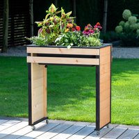 dobar Hochbeet ""Wheely" auf Rollen Gr. M" Das Hochbeet ist ca. 77 x 47 x 88 cm (L x B x H) groß von Dobar