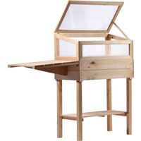 Hochbeet mit Polycarbonat-Aufsatz und Ablagefläche S von Dobar