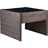 Mährobotergarage mit Pflanzkasten, Grau von Dobar