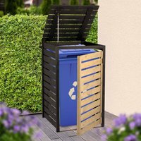 dobar Mülltonnenbox "Mülltonnenverkleidung 120 L, schwarz-anthrazit" aus robustem lasiertem Fichtenholz dobar Mülltonnenbox "Mülltonnenverkleidung 120 L, schwarz-anthrazit" aus robustem lasiertem Fichtenholz von Dobar