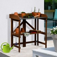 dobar Pflanztisch "faltbar mit Ablage, Dunkelbraun" dobar Pflanztisch "faltbar mit Ablage, Dunkelbraun" von Dobar